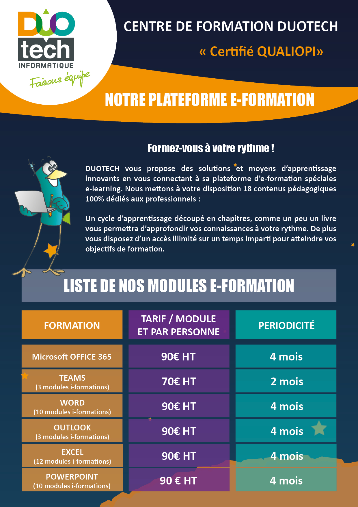 Catalogue E formations duotech Catalogue E-Formation DUOTECH